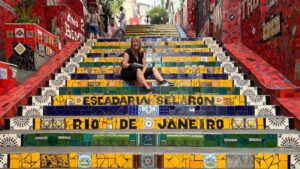 Marion in Rio de Janeiro an Anfang ihrer Zeit als Digitale Nomadin
