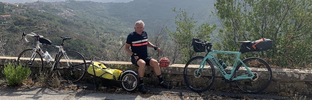 Pause auf der Rennrad Tour