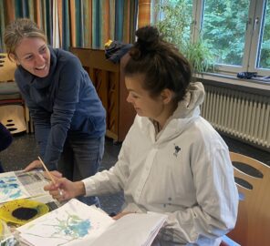 Nicole Lepold beim kreativen Coaching