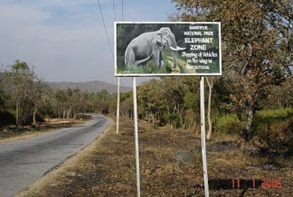Elefanten und Tiger Reservat in Indien